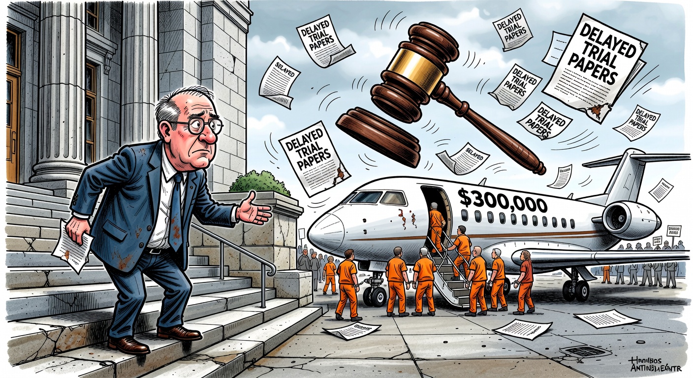 BC courthouse chaos with prisoners boarding an expensive private aircraft marked $300,000